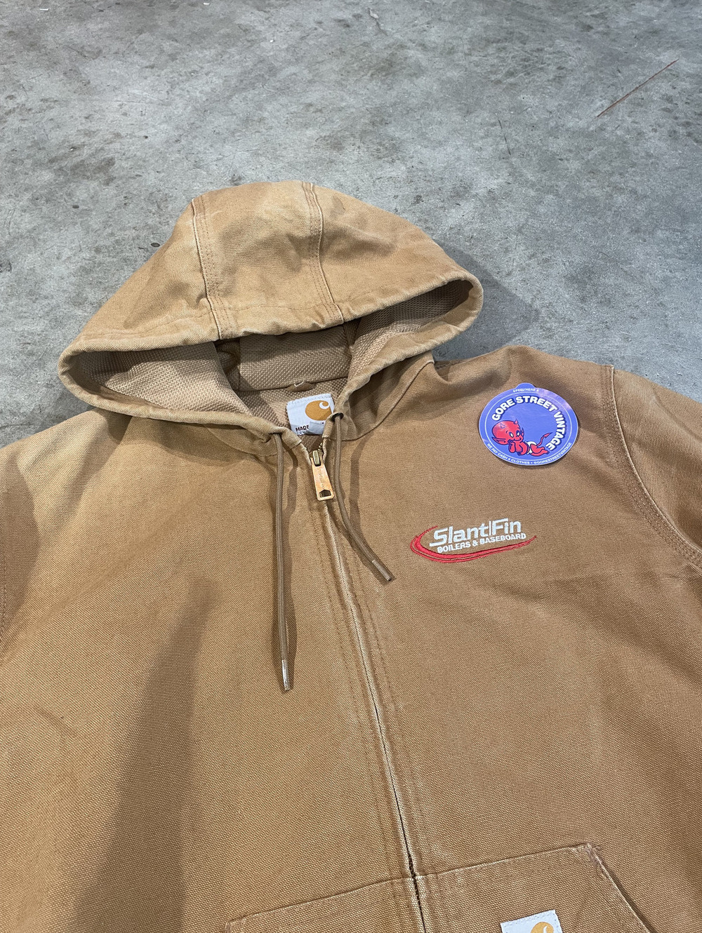 Vintage 80s Carhartt Hooded Jacket USA M 24x28